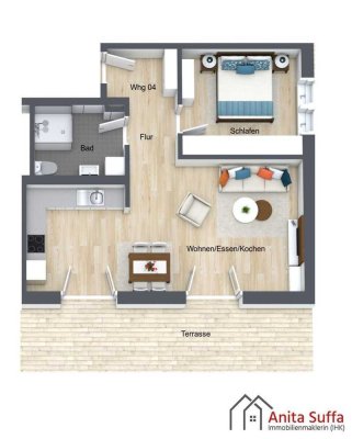 Klimafreundliche Neubauwohnung nach KfW40-Standard mit QNG Gütesiegel! WE04