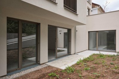 Gartenidylle am Wienfluss – Erstbezug mit Terrasse