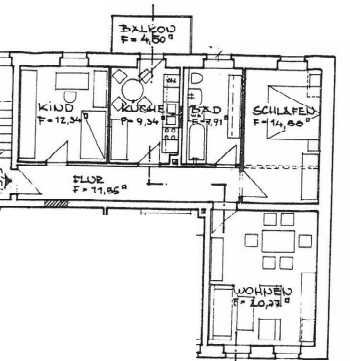 NUR Wohnzi. straßenseitig / inkl. EBK / 1.OG - Besichtigung ab 1.3. mögl.