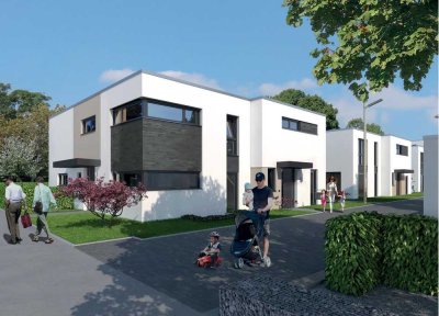 Nachhaltig wohnen: Neubau-Doppelhaushälfte in Effizienzklasse A+ mit Wärmepumpe & PV-Anlage