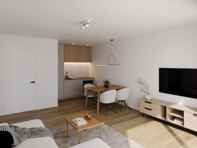 Wohnen mit Wohlfühlfaktor: 2-Zimmer-Wohnung mit Garten &amp; Terrasse in Thalheim bei Wels/Mühlental – provisionsfrei