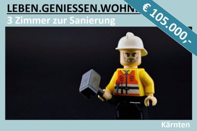 3 ZIMMER WOHNUNG ZUR SANIERUNG