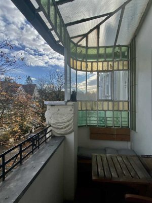 Stilvolle 4-Zi.-Etage mit 2 Balkonen im Philosophenviertel!