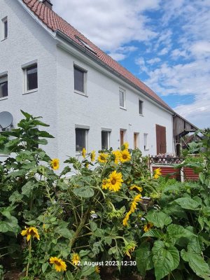 Leben auf dem Bauernhof, ein Wunsch wird wahr, schöner Bauernhof und viel Land in Essendorf / Staig