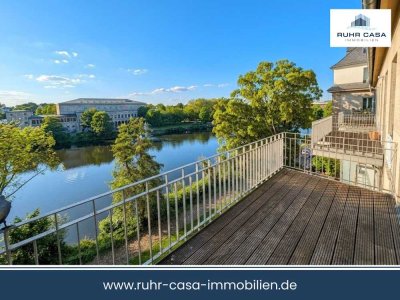 Attraktive 3-Zimmer-Wohnung mit 2 Balkonen und traumhaftem Ruhrblick in Mülheim