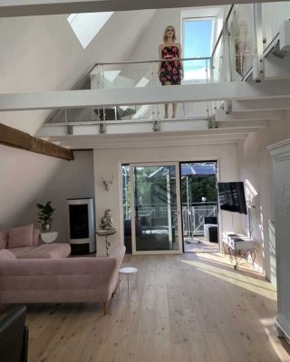 Exklusive 3,5-Zimmer-Loft-Penthousewohnung (ca. 155 m²) mit privatem Aufzug direkt in die Wohnung