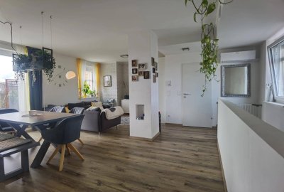 Moderne DG-Maisonette mit Traumterrasse und idealer Infrastruktur (Provisionsfrei)