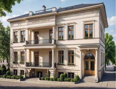119 m² Designwohnung mit Balkon, Kochinsel & Ankleide – Denkmal, Sicherheit, Berlin-Nähe!