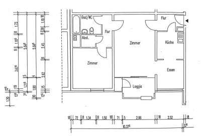 Schöne 2-Raum-Erdgeschosswohnung mit Balkon in Düsseldorf Niederkassel