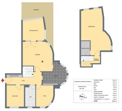 Bezugsfrei: Traumhafte 4-Zimmer-Wohnung am Wasser mit 179qm Nutzfläche