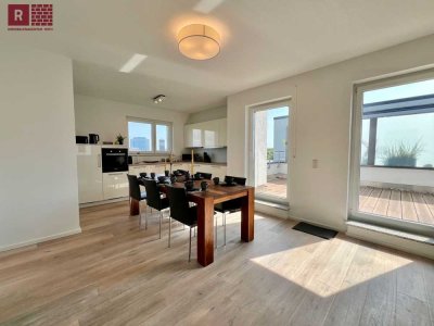 Pure Eleganz im Europaviertel – Vollmöbliertes Designer-Penthouse mit Terrasse & Tiefgarage