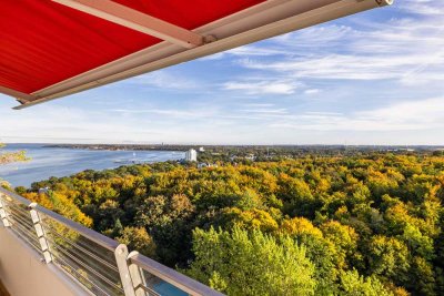 Grandioser Blick und den ganzen Tag die Sonne- große Eckwohnung im Plaza Premium