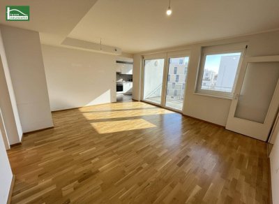 Familientraum im Mautner-Markhof mit Süd-Terrasse! Traumküche- und Bad sowie Abstellraum! GEMEINSCHAFTLICHE DACHTERRASSE!