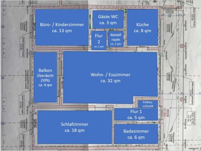 Sehr ruhige 3-Zimmer-Wohnung in 2. Reihe mit Balkon und Einbauküche in Stuttgart Mitte/West