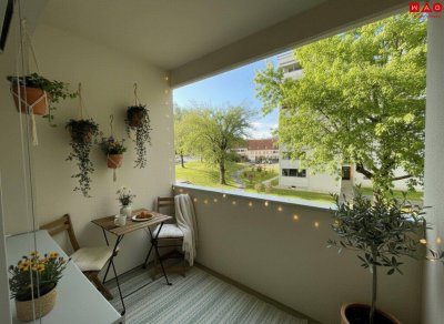 Sanierte &amp; ideal aufgeteilte 3 Raum-Wohnung mit Loggia am Murufer!