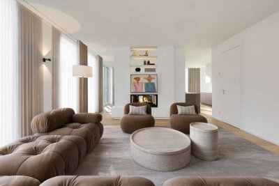 Ruhe über der Maxvorstadt: 174 m² Neubau mit Lift in die Wohnung und 2 Dachterrassen