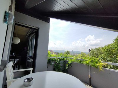 Befristet für 4 Jahre: 1,5Zi Dachgeschoss-Appartement mit West-Balkon