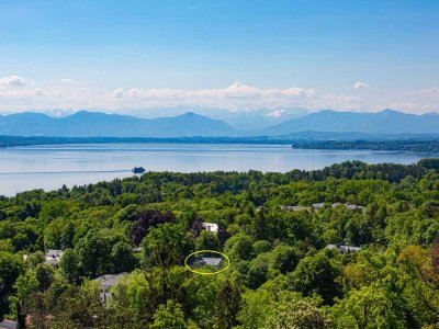 FELDAFING: ARCHITEKTENHAUS AUF WEITLÄUFIGEM GRUND IN BESTLAGE