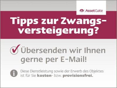 3 Zimmer Wohnung im Erdgeschoss! Zwangsversteigerung!! Provisionsfrei!!