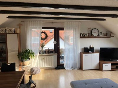 Schöne 3-Zimmer-Dachgeschosswohnung mit gehobener Innenausstattung mit Balkon in Aschaffenburg