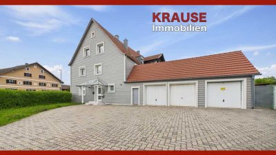*4-Zimmer-Wohnung mit eigenem Garten und Garage*