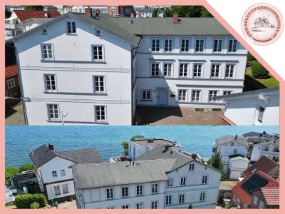 Stilvolles Appartementhaus mit 11 Ferienwohnungen an der Uferpromenade der Altstadt von Sassnitz