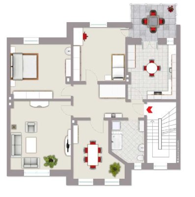 Stilvolles Wohnen im Herzen des Oberwerths – 4 ZKB mit Loggia & 150 m² Privatgarten