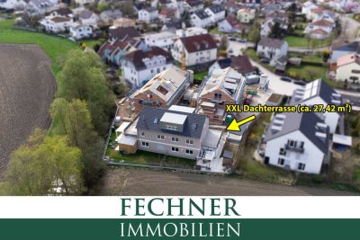 Kurzfristig verfügbar - IN-Süd - 2-ZKB-Wohnung (1. OG) mit XXL-Dachterrasse (27,42m²), ruhige Lage!