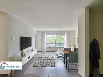 LOSHEIM AM SEE: NEUWERTIGE 97 M² EG WOHNUNG MIT SICHT INS GRÜNE! SOFORT FREI!