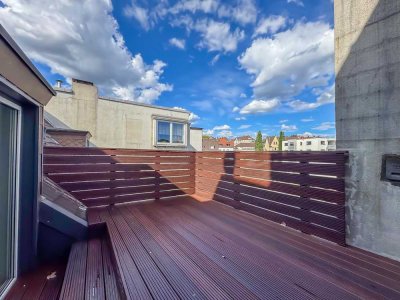 Kleine 60 m² Penthousewohnung mit großer Dachterrasse über den Dächern von Witten-Mitte