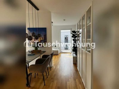 Tauschwohnung: Lichtdurchflutete Neubauwohnung mit Balkon