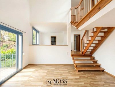 Wie ein Reihenhaus: 3,5 Zi Maisonette Dachgeschoss Wohnung in Freiburg Littenweiler Leerstehend