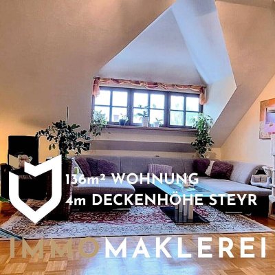 136 M² WOHNUNG | 4 M DECKENHÖHE | STEYR !