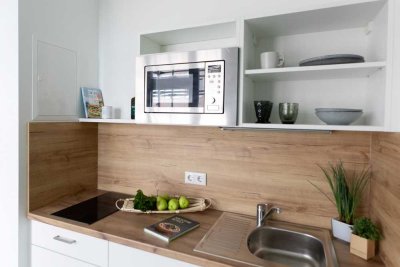 Winter Special: Möbliertes Apartment mit Terrasse in Düsseldorf- Rath sucht neuen Mieter!