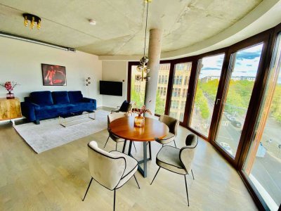 Möbliertes Apartment mit Blick auf den Fernsehturm