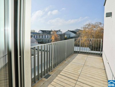 LEOPOLD XXI – Lichtdurchflutete 3-Zimmer-Dachgeschosswohnung mit 2 Balkonen!