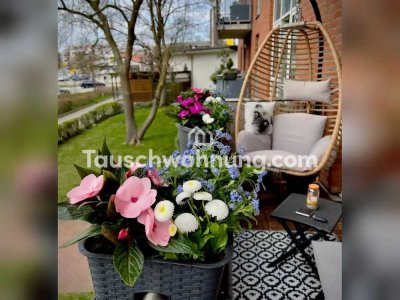 Tauschwohnung: 2-Zimmer-Wohnung im Grünen gegen einer größeren Wohnung