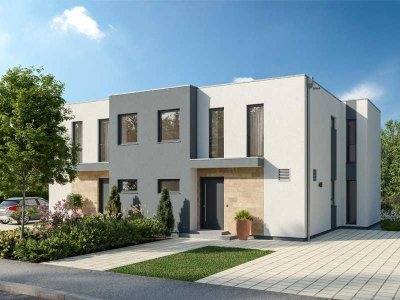 Platz für die Familie - stilvolles Doppelhaus mit Grundstück