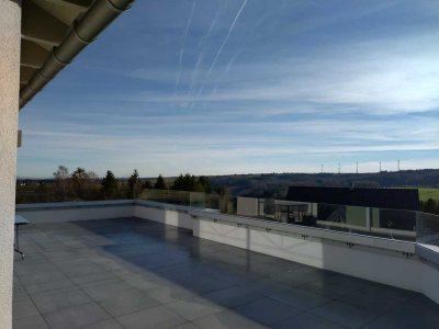 Penthousewohnung im Neubau, Top-Lage, 86 qm Sonnen-Dachterrasse, Wärmepumpe - niedrigste Heizkosten