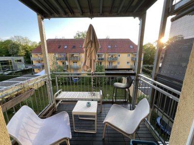 Modernisierte 3,5-Raum-Wohnung mit Balkon und Einbauküche in Augsburg