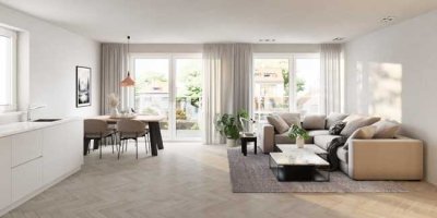Hochwertige 2-Zi.-Garten-Maisonette mit offenem, großzügigem Raumkonzept in Trudering mit 5% AfA-Ste