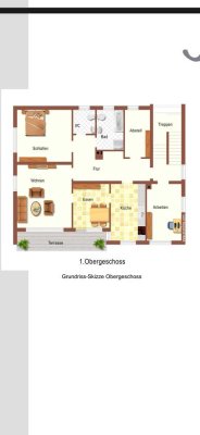 Geschmackvolle, modernisierte 4,5-Zimmer-Wohnung mit geh. Innenausstattung mit Balkon in Leipheim