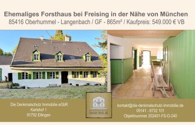 Ehemaliges Forsthaus bei Freising in der Nähe von München