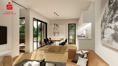 Neubautraum in Waldtrudering! 1-Zimmer-Gartenwohnung in absolut ruhiger Lage