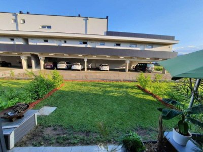 Neuwertige 2-Zimmer-Anlegerwohnung mit Garten, Terrasse &amp; Stellplatz | befristet vermietet