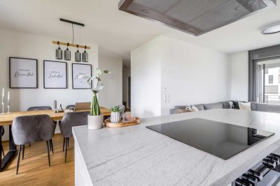Blick auf den Neckar: Traumhafte 3-Zimmer-Whg. mit zwei Balkonen und Dachterrasse
