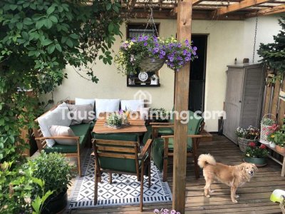 Tauschwohnung: kleines Reihnenhaus ruhig gelegen mit Garten (2,5 Zimmer)