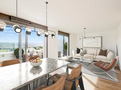 Luxuriöse 4-Zimmer Penthouse-Neubauwohnung mit einzigartigem 360° Fernblick
