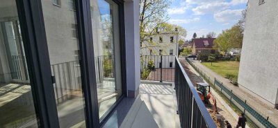 TOP! Barrierefreie 1-Zi.-Whg. mit Balkon, KfW 40 NH, ruhige Lage, 10 Min. S-Bahn, Erstbezug!