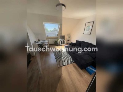 Tauschwohnung: Lichtdurchflutet 2-Zimmer- Dachgeschosswohnung